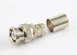 BNC公头直式压接RG213/SYV50-7电缆