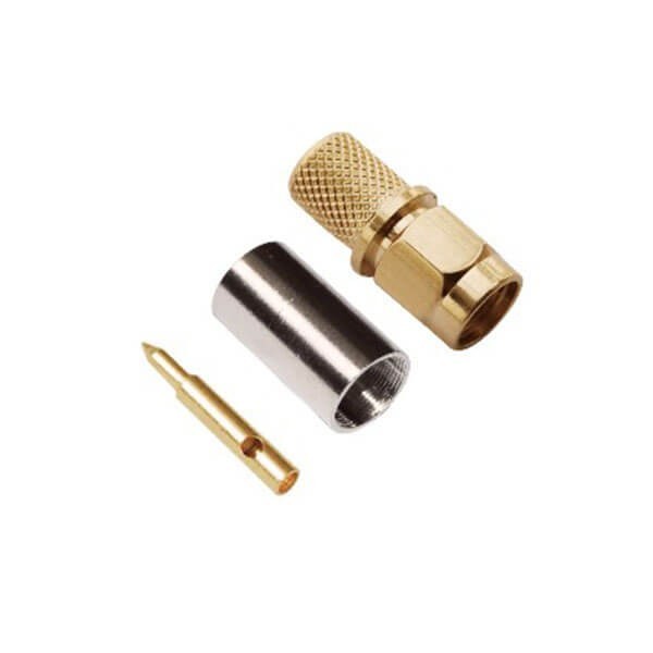 电视射频界面反极SMA连接器压接直式插头线缆RG58596 电视射频界面反极SMA连接器压接直式插头线缆RG58596