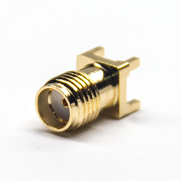 板端sma母头连接器插孔式接PCB板直式镀金