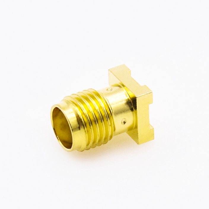 SMA PCB安装贴板连接器母头直式