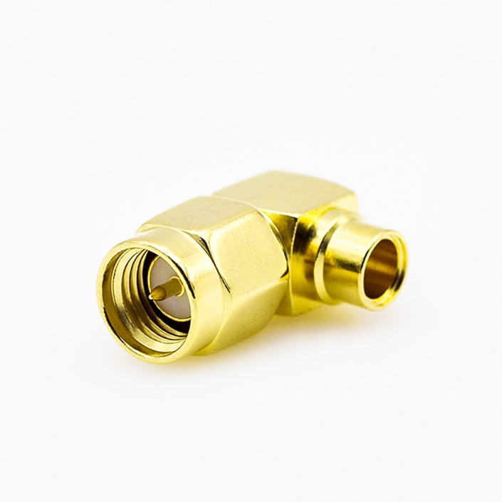 SMA连接器用于半刚性141接线公头弯式焊接 SMA连接器用于半刚性141接线公头弯式焊接