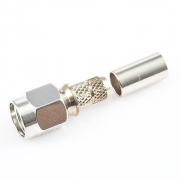 RG58 / RG142 / SYV50-3RF SMA公头直式连接器压接