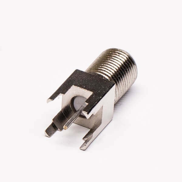 f 型同轴射频连接器直式穿墙式75欧姆PCB板