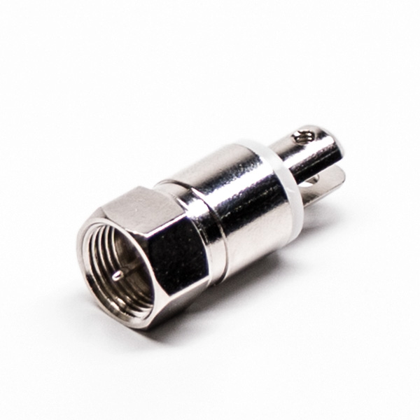 F型同轴连接器公头直式锁接镀镍 F型同轴连接器公头直式锁接镀镍