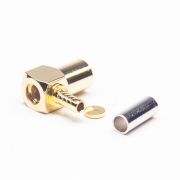 SMB RG316  母头连接器 压接弯式RF 射频连接器