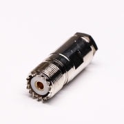 uhf同轴连接器UHF-K27直式螺母锁紧接线