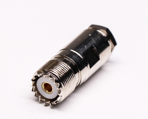 uhf同轴连接器UHF-K27直式螺母锁紧接线