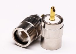 uhf公头连接器焊接直式接线UHF-SL16-T13