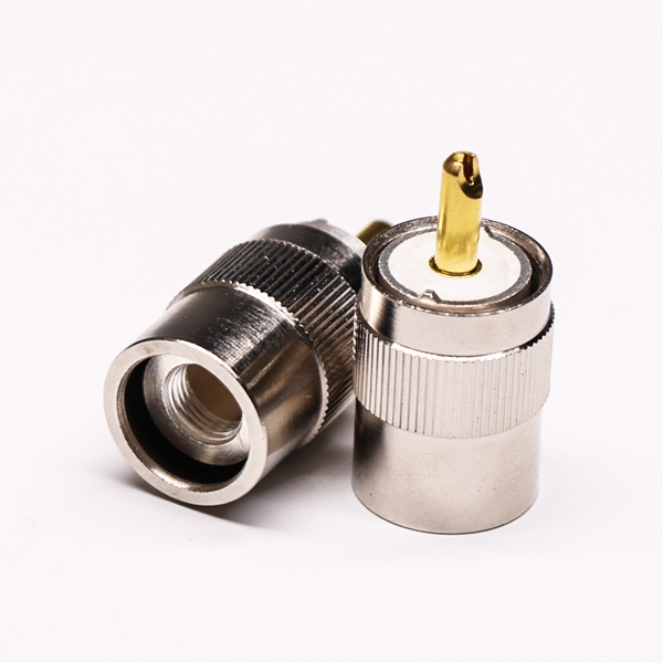 uhf公头连接器焊接直式接线UHF-SL16-T13