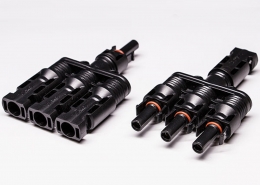 光伏连接器Mc4一套一出三防水接头