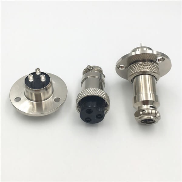 GX16-3芯圆形连接器直式公母插头插座连接器 GX16-3芯圆形连接器直式公母插头插座连接器