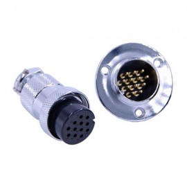 GX25法兰公母头12芯防水直式连接器5套