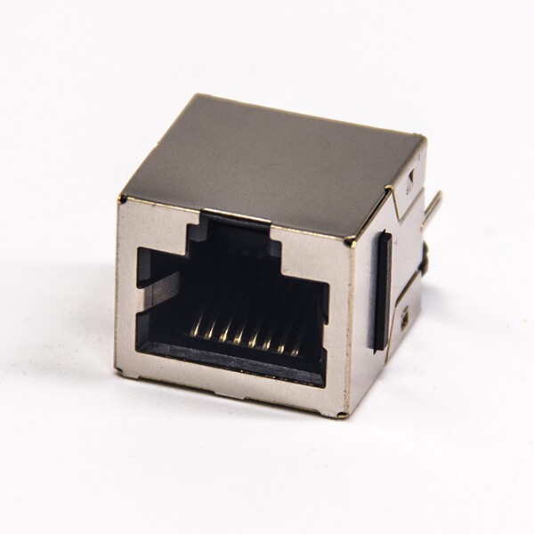 rj45网络连接器不带灯180度8p8c单口插PCB板