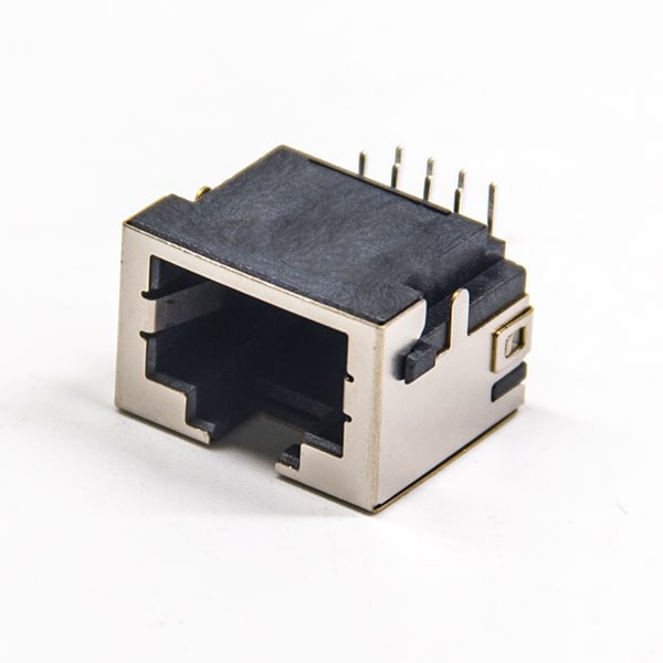 rj45沉板插pcb板弯式90度带屏蔽无灯无滤波器