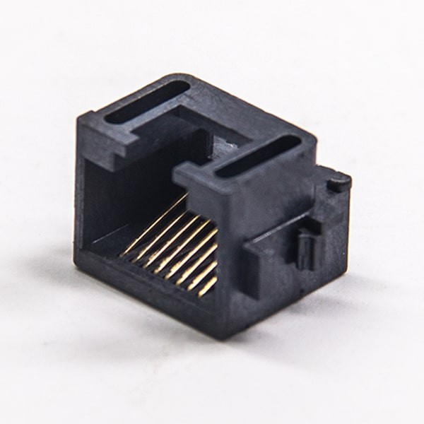 rj458p8csmt全塑母座弯式贴板非屏蔽沉板式
