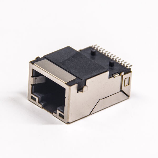 rj45带滤波器系列SMT屏蔽式带灯左黄右绿以太网接口