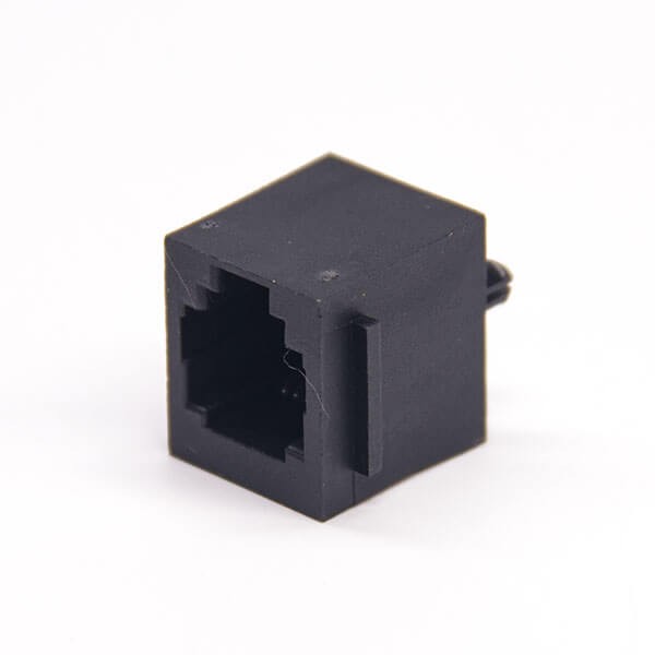 rj25连接器6p6c直式非屏蔽不带灯式插座插PCB板