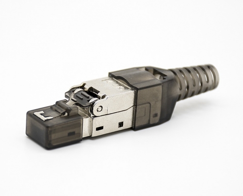 RJ45信息模块插头免工具直式带屏蔽用于cat5ecat6cat6acat7