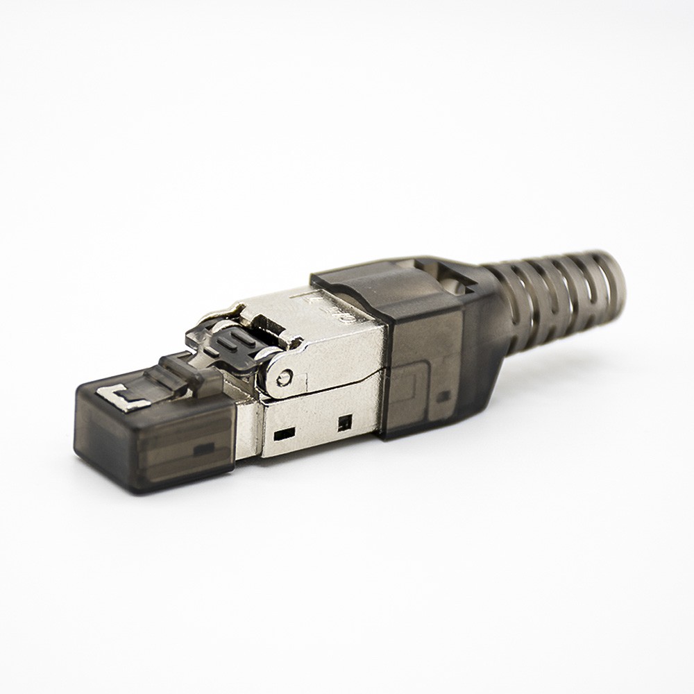 RJ45信息模块插头免工具直式带屏蔽用于cat5ecat6cat6acat7