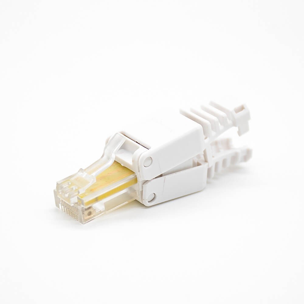 RJ45水晶插头直式非屏蔽六类插孔8芯网络插头