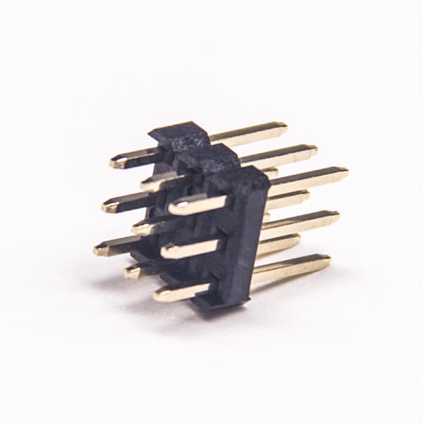 2.54间距连接器3排9pin排针单塑180度穿孔式10pcs