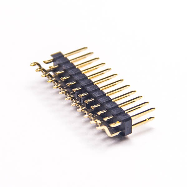 2.54间距双排卧贴片排针连接器带CAP帽10pcs
