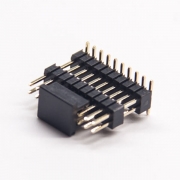 10pcs双排贴片插针180度双塑排针1.27间距穿孔式pcb板安装
