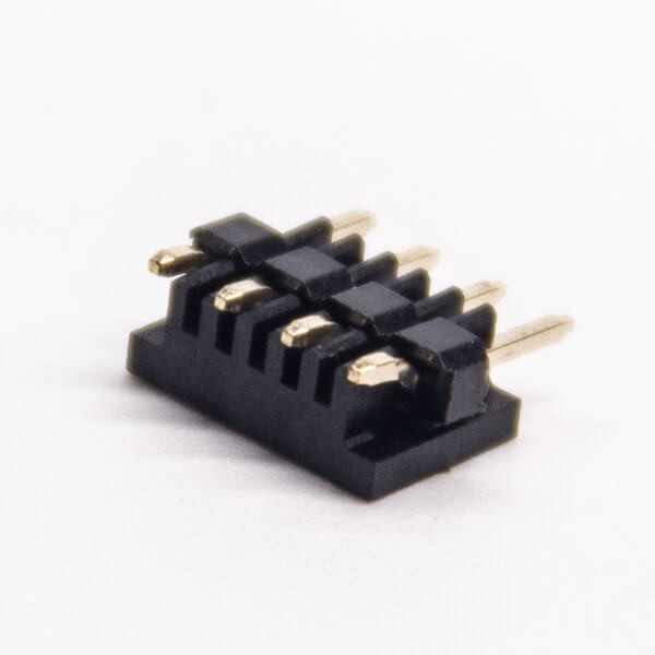 10pcs4针排针单排直式180度pcb安装卧式带CAP帽