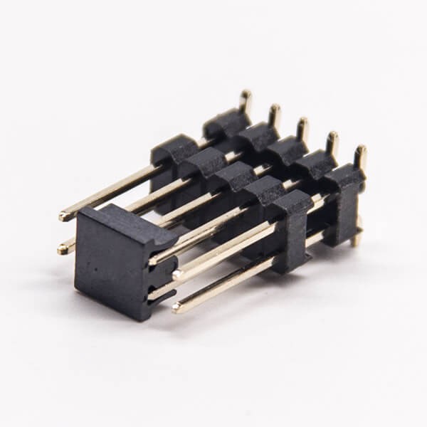 10pcs2.54双排插针直式双塑10针贴片插板式带CAP帽