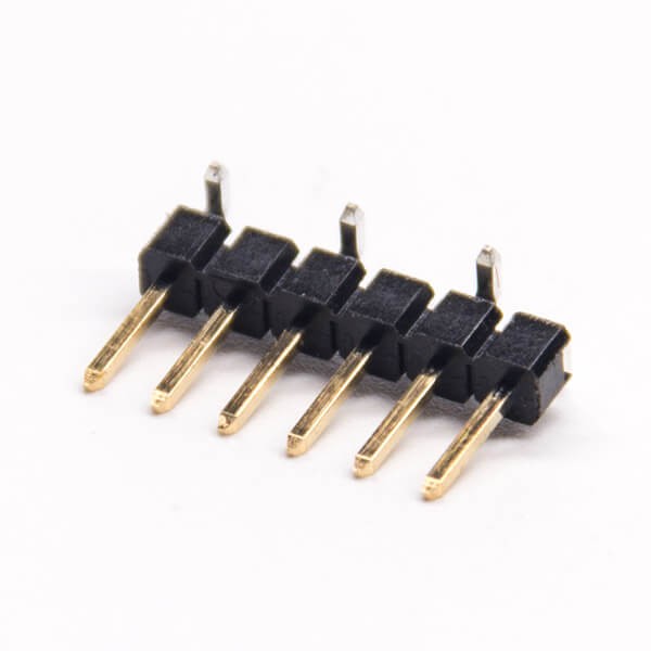 10pcs2.54单排贴片排针直式6pinPCB板安装
