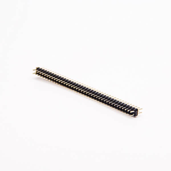 2.0mm排针单塑双排连接器80pin直式180度穿孔