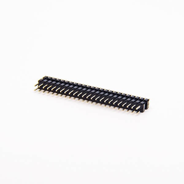 排针连接器直式公头双塑双排48pin2.54mm间距长15mm插板式