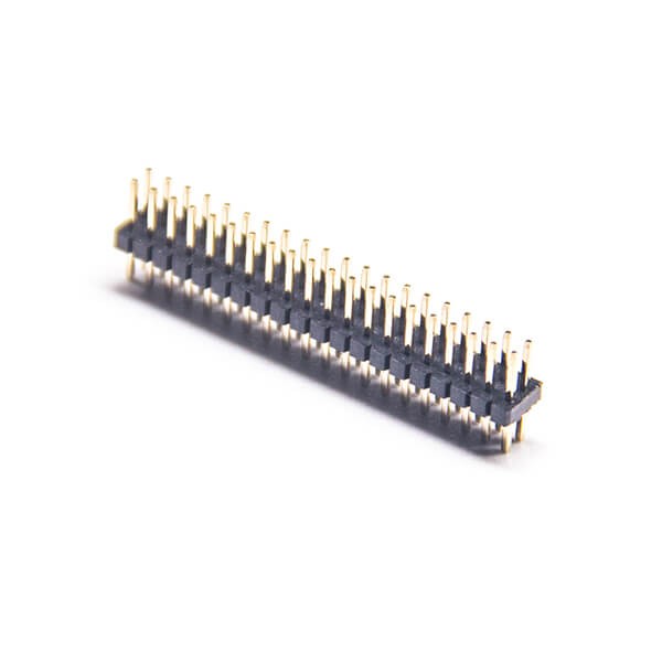 2pcs双头排针40pin单塑直式插板式间距2.27mm