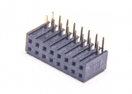 侧插排母连接器2.0mm间距弯式单塑插板2X8PIN2pcs