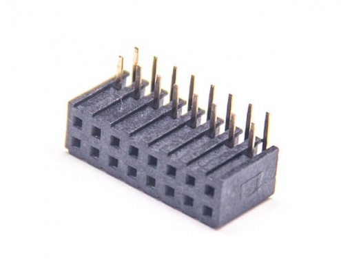 侧插排母连接器2.0mm间距弯式单塑插板2X8PIN2pcs