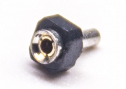 2.54间距圆孔母座1pin180度连接器30pcs
