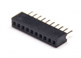 排母单排直式180度1.27mm间距插板式3pcs