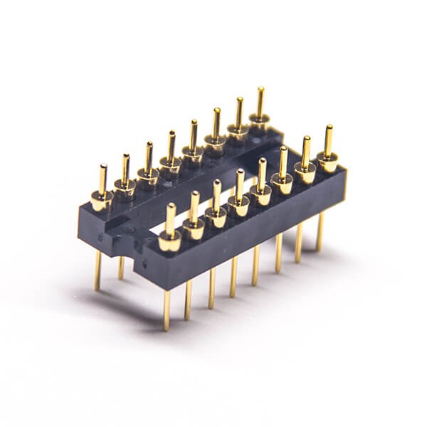 2.54排针塑胶高3mm180度双排圆孔插板式5pcs