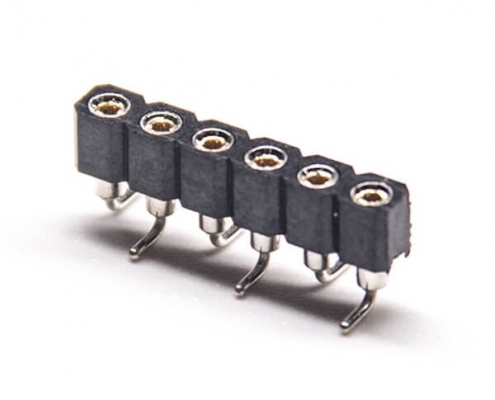 插座圆孔排母单排直式6孔贴片长7.43mm5pcs