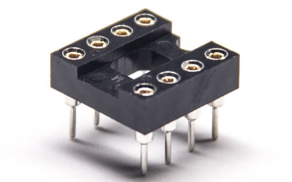 2.54双排母座塑胶圆孔2X3Pin穿孔2.54间距5pcs