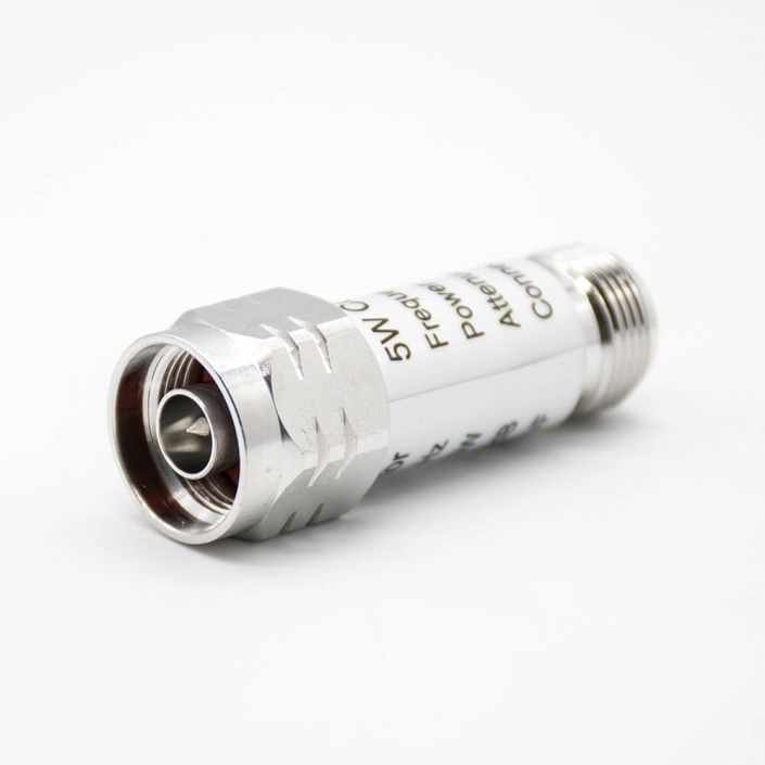 N型衰减器公母对接直式射频同轴连接器DC-3GHz30W避雷器10dB