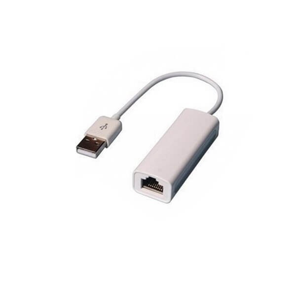 USB2.0转RJ45插座宽带网络适配器延长接口白色以太网卡11CM