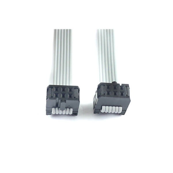 2.54mm间距,排线,2x3针,6针,6线,IDC扁平带状电缆,长度2m连接器