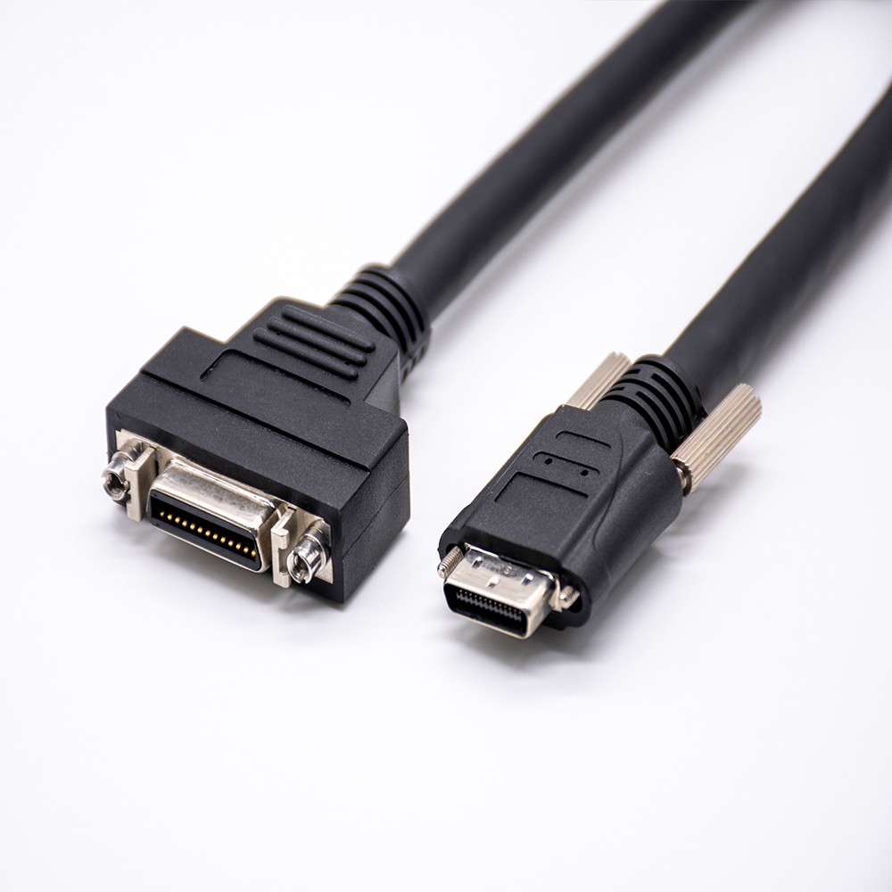 26针SCSI公连接器转VHDCI直式公头连接器注塑电缆1米
