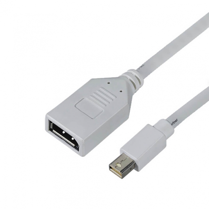 MiniDisplayport线直式公头转DP母头0.5米转接线