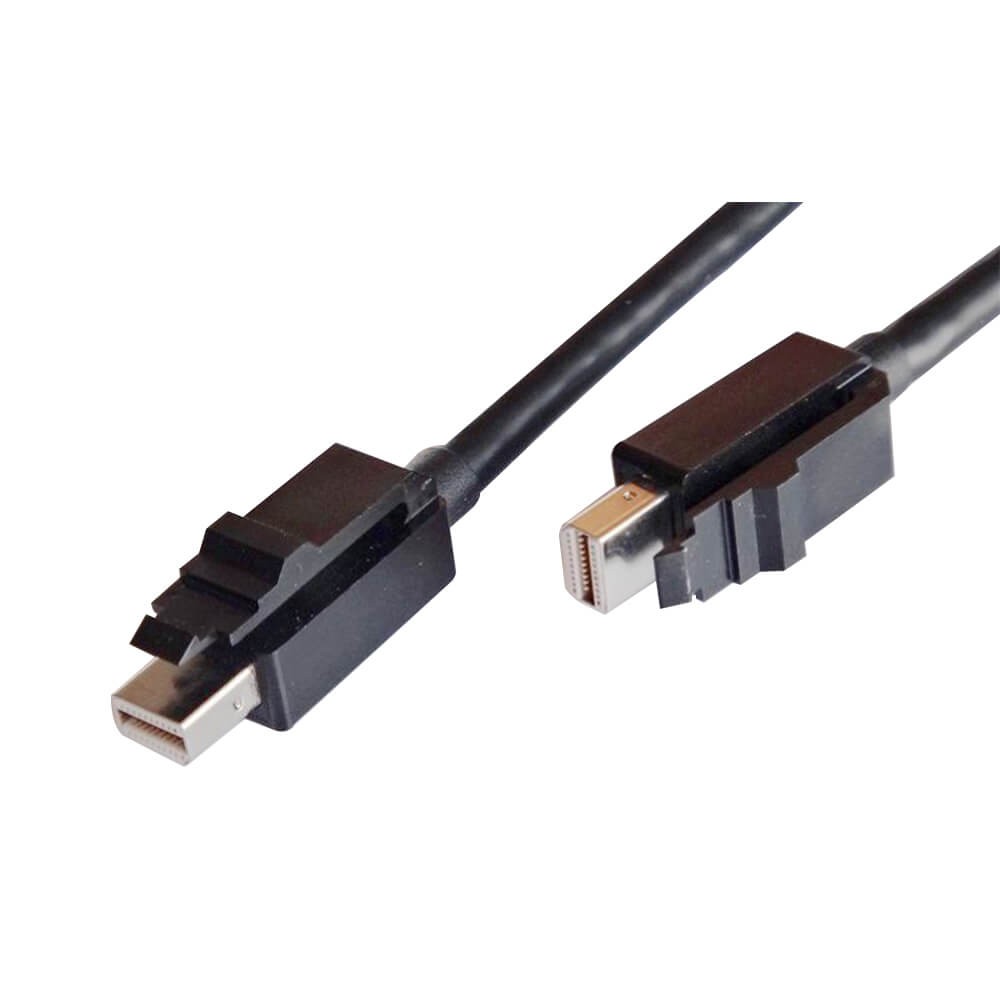 HDMI转MiniDisplayPort主动式带卡钩直式母转公转换0.5米连接线