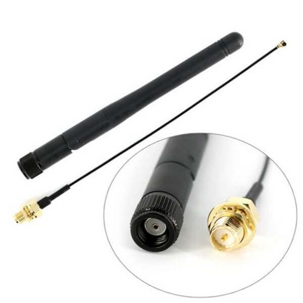 2.4G3dBiWiFi天线反极SMA接1.13线 2.4G3dBiWiFi天线反极SMA接1.13线