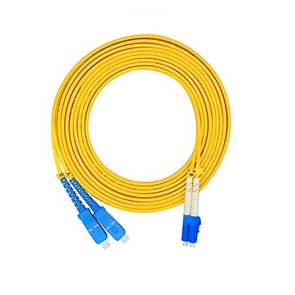 单模光纤线长3米LC转SC9/125μmOS2双工 单模光纤线长3米LC转SC9/125μmOS2双工