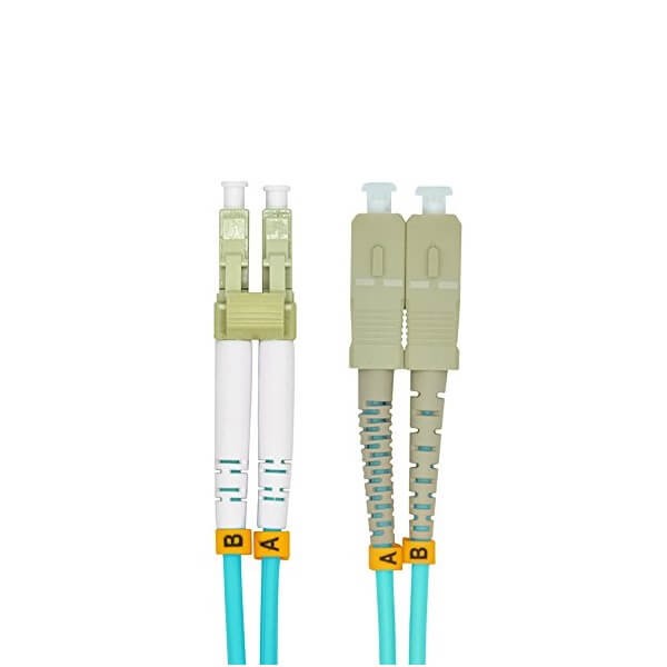 光纤跳线LC转SC双工多模万兆OM3线长3米