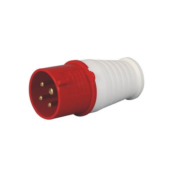 工业耦合器插头CEE/IEC16A4芯3相IP44防水